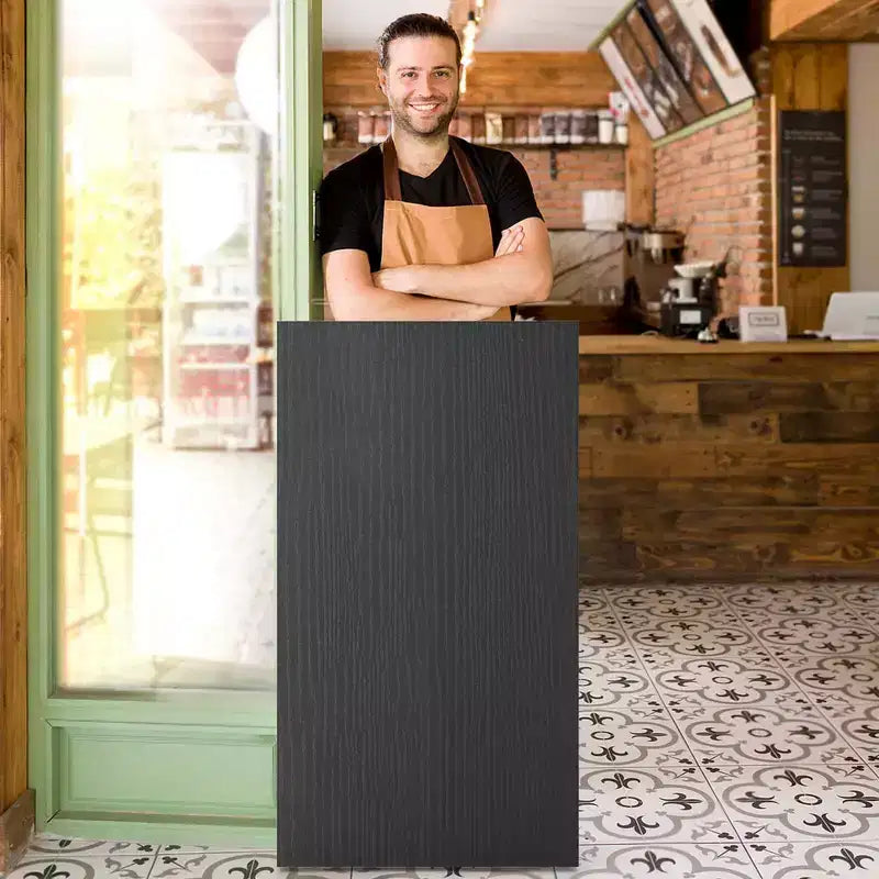 Pupitre de présentation de 41 pouces avec 2 étagères de rangement, chariot pour ordinateur portable avec 4 roulettes, noir/blanc