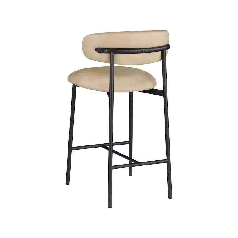 Tabourets de comptoir en cuir végan, lot de 2