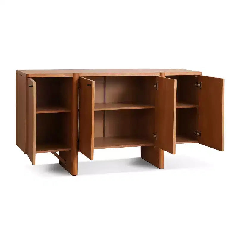 Buffet de rangement polyvalent en bois, style moderne et minimaliste