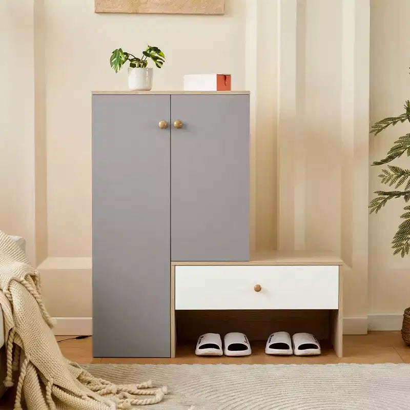 Multifunktionale Schuhbank, Schuhschrank, Schuhregal mit Bank
