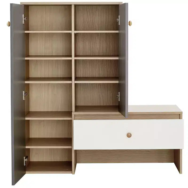 Multifunktionale Schuhbank, Schuhschrank, Schuhregal mit Bank