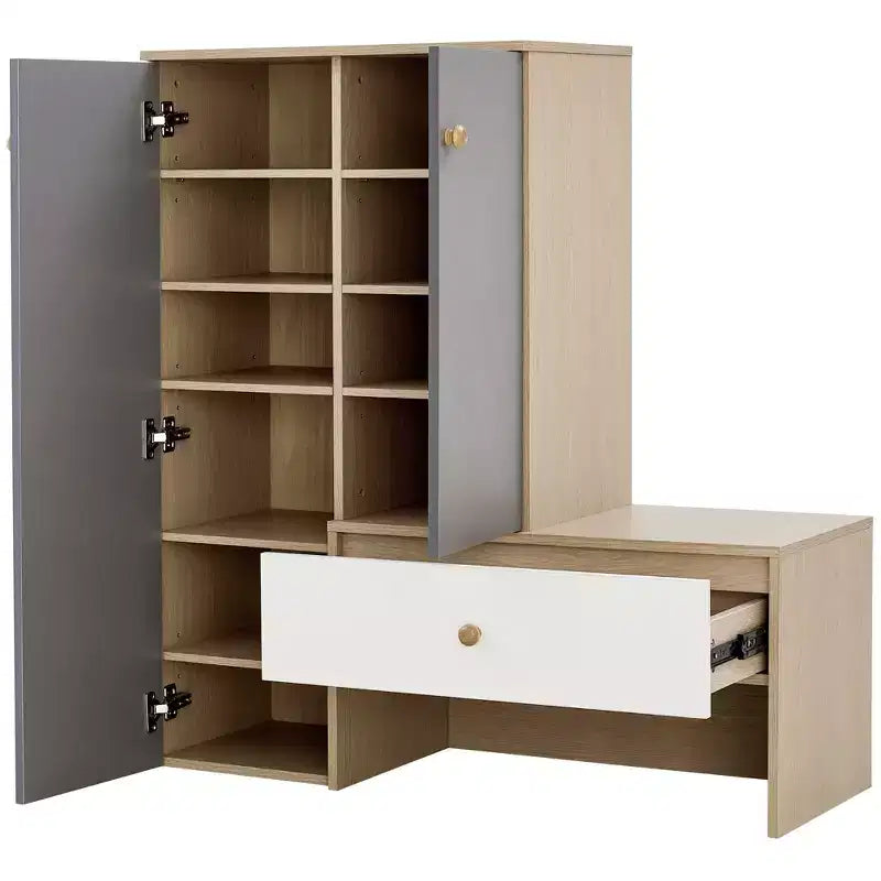 Multifunktionale Schuhbank, Schuhschrank, Schuhregal mit Bank