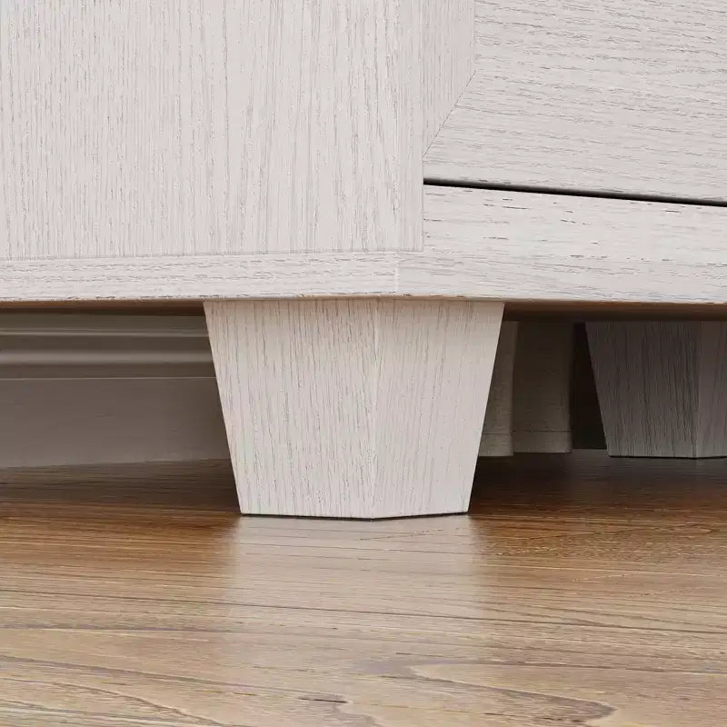 Grande table de chevet à 3 tiroirs, meuble d’appoint vintage en bois