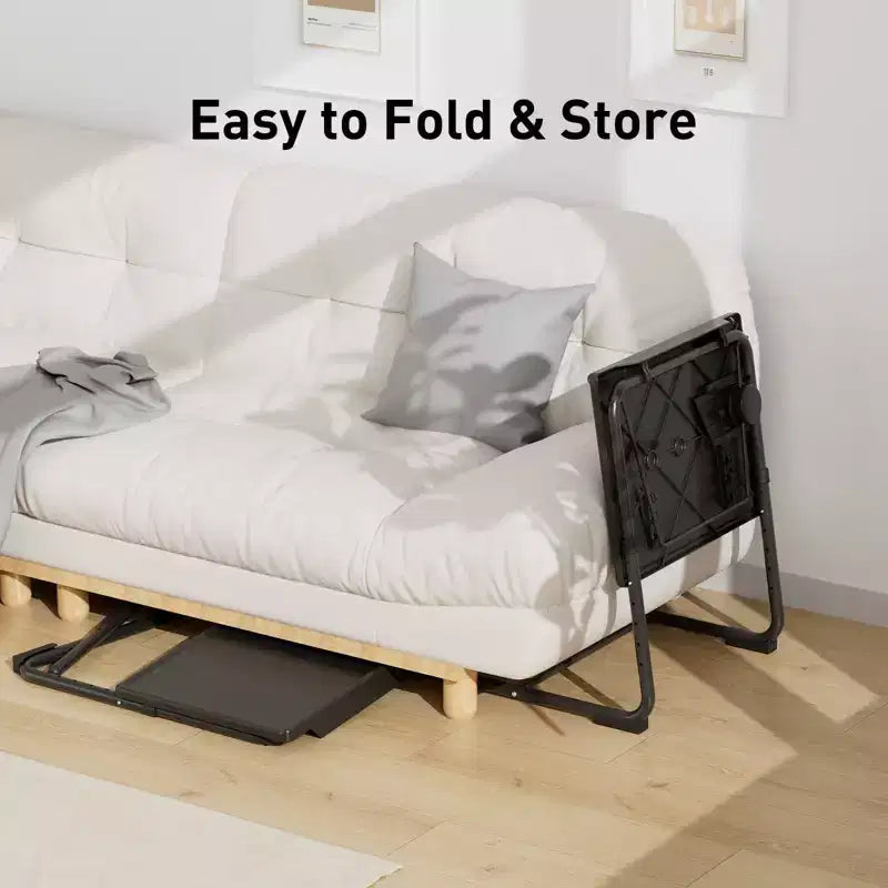 Tablette réglable pour plateau-repas TV, à utiliser au lit ou sur le canapé, table pliante confortable avec 6 réglages de hauteur et 3 angles d’inclinaison, table d’appoint