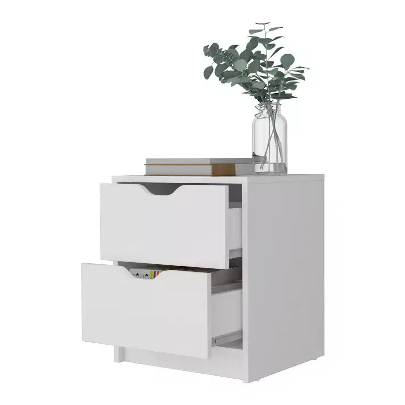 2 tables de chevet élégantes et fonctionnelles à 2 tiroirs pour la chambre et le salon