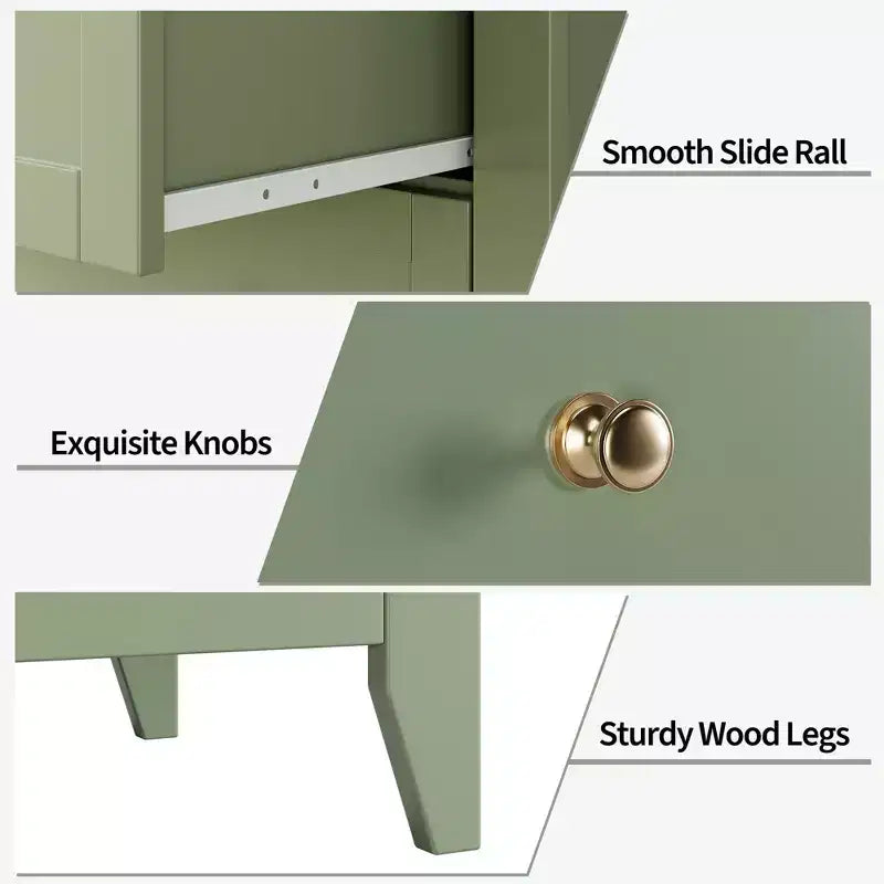 Commode à 5 tiroirs pour chambre, grande commode moderne avec poignées en métal, meuble de rangement en bois pour placard, salon et couloir