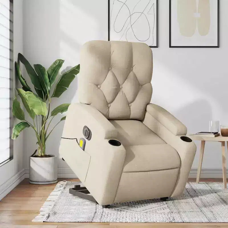 Sillón reclinable de masaje de pie, gris oscuro