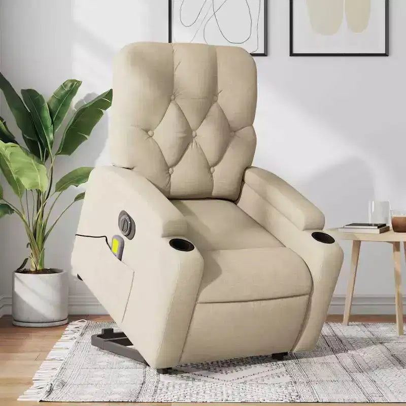 Sillón reclinable de masaje de pie, gris oscuro