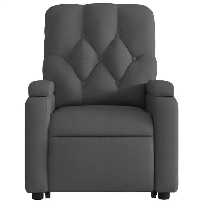 Sillón reclinable de masaje de pie, gris oscuro