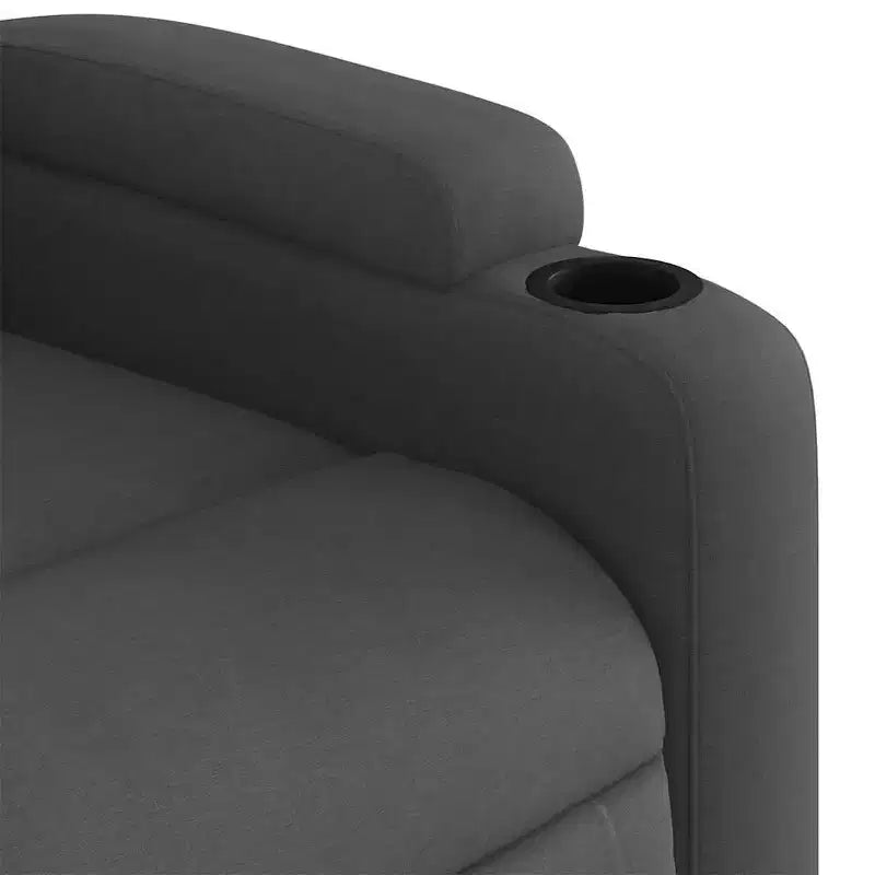 Sillón reclinable de masaje de pie, gris oscuro