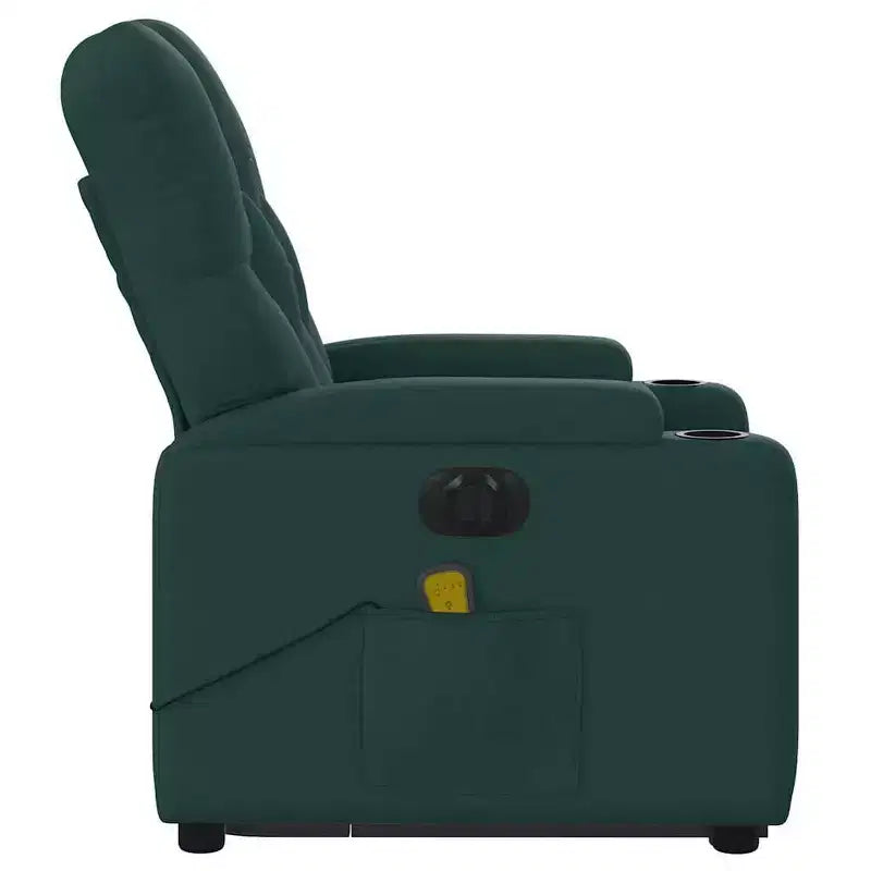 Sillón reclinable de masaje de pie, gris oscuro