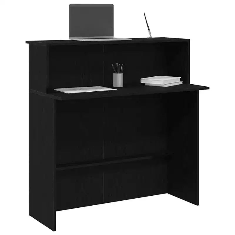 Empfangstresen, Schwarz, 39.4x19.7x40.7, Holzwerkstoff