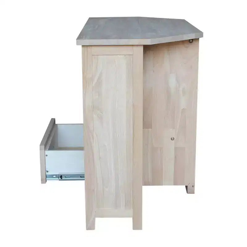 Meuble TV d’angle pour téléviseurs jusqu’à 42", brun clair : meuble multimédia en bois massif