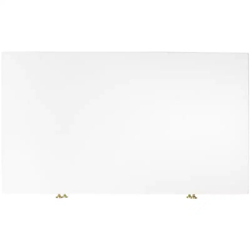 Mesita de noche con 2 cajones - NST6602 - blanca/dorada