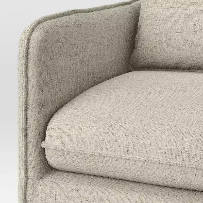 Sillón reclinable informal con costuras francesas