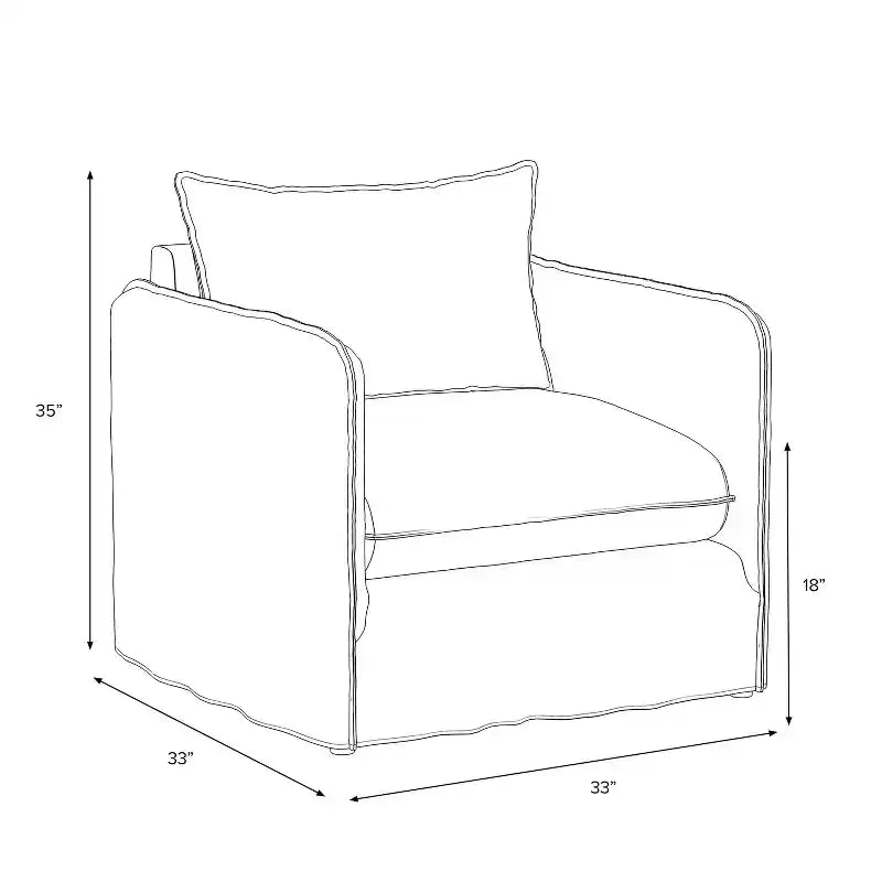 Sillón reclinable informal con costuras francesas