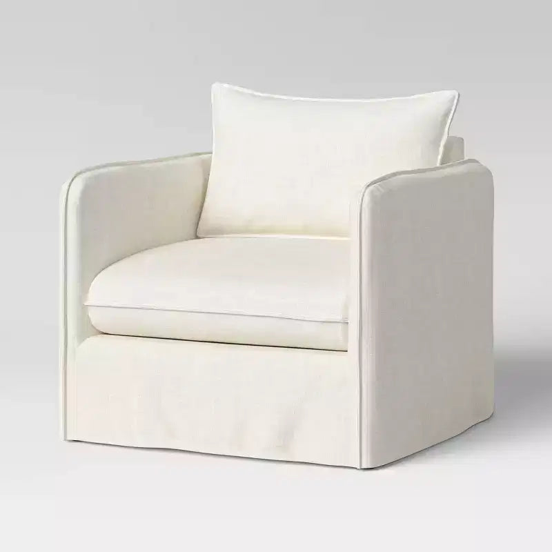 Sillón reclinable informal con costuras francesas