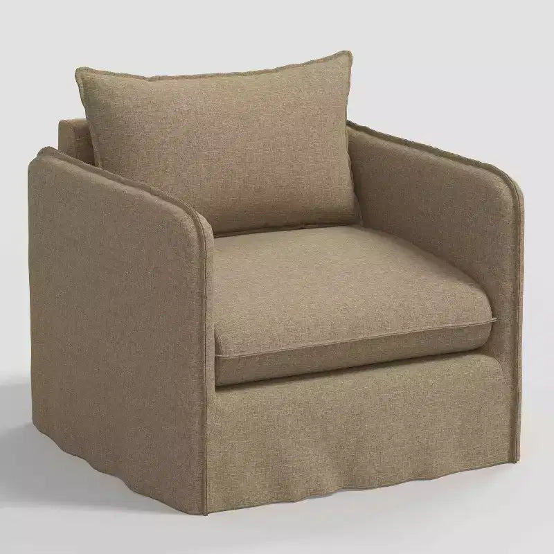 Sillón reclinable informal con costuras francesas