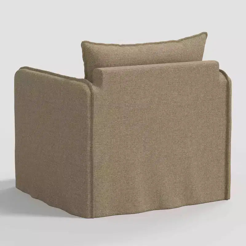 Sillón reclinable informal con costuras francesas