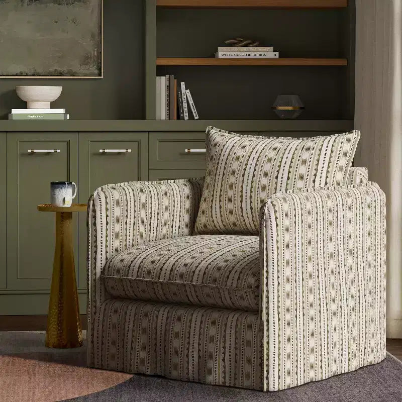 Sillón reclinable informal con costuras francesas