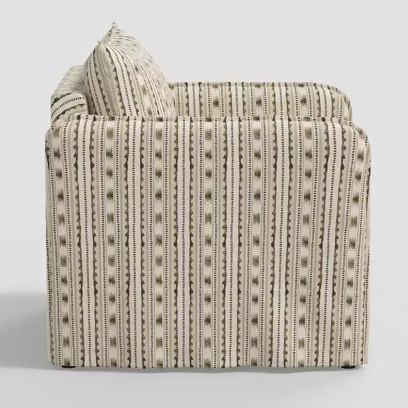 Sillón reclinable informal con costuras francesas
