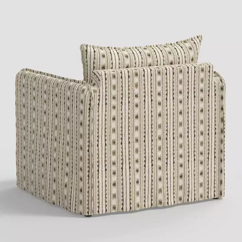 Sillón reclinable informal con costuras francesas