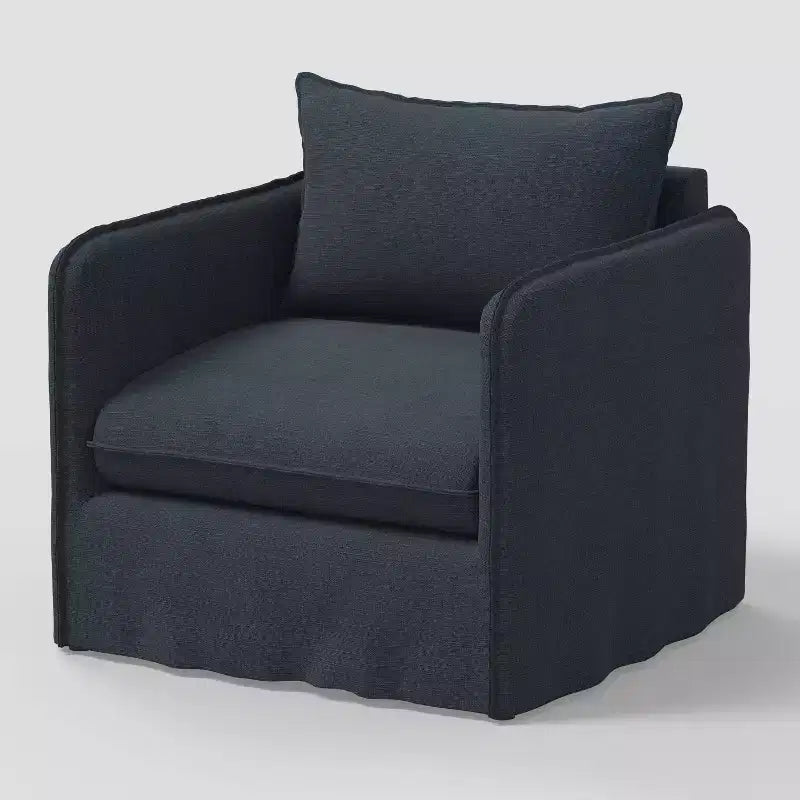 Sillón reclinable informal con costuras francesas