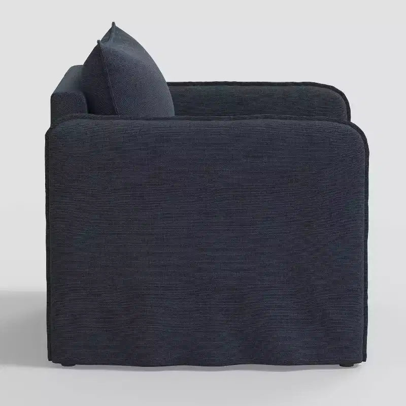 Sillón reclinable informal con costuras francesas