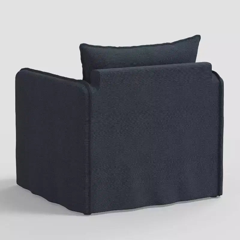 Sillón reclinable informal con costuras francesas