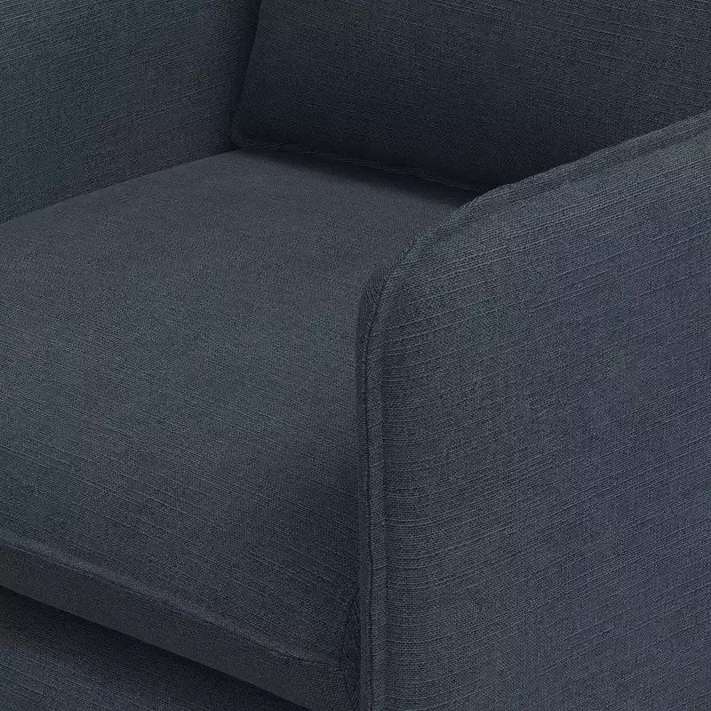 Sillón reclinable informal con costuras francesas