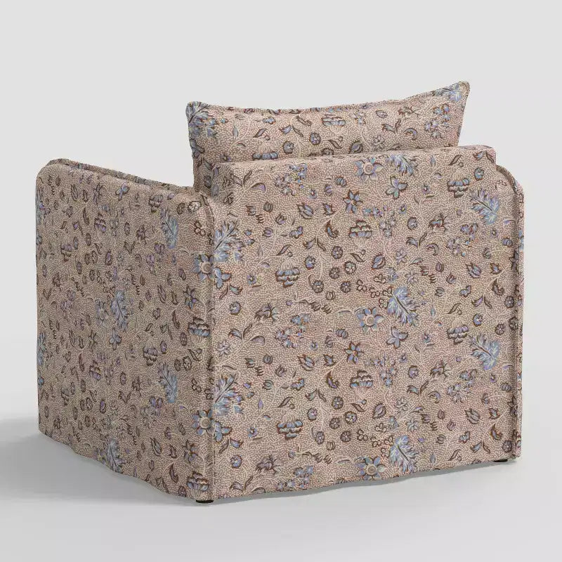 Sillón reclinable informal con costuras francesas