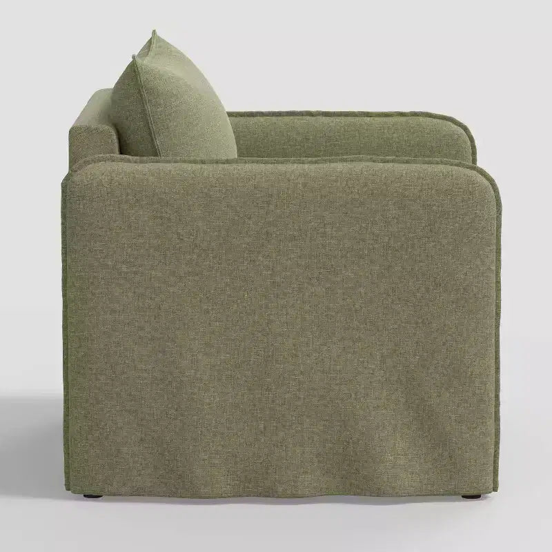 Sillón reclinable informal con costuras francesas