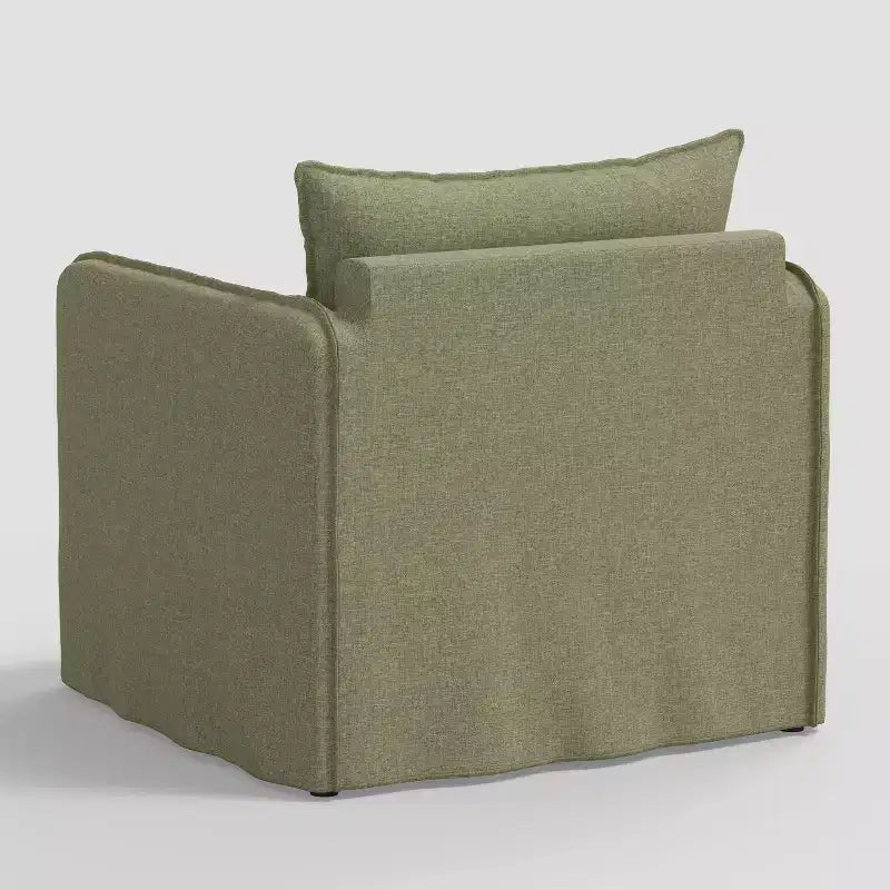 Sillón reclinable informal con costuras francesas