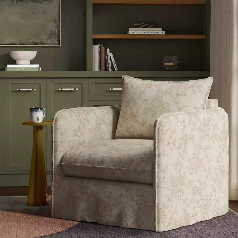 Sillón reclinable informal con costuras francesas