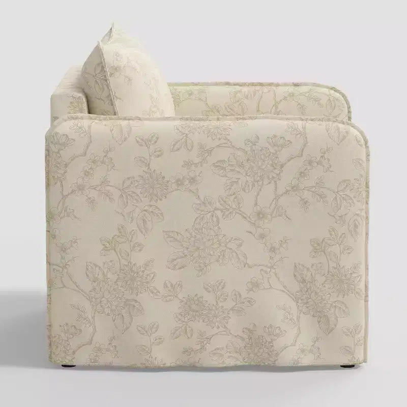 Sillón reclinable informal con costuras francesas