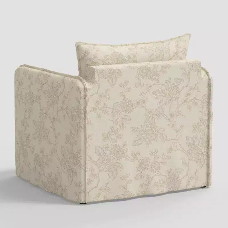 Sillón reclinable informal con costuras francesas