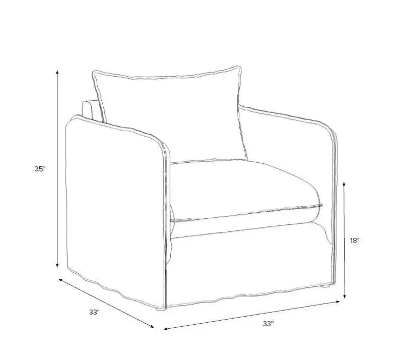 Sillón reclinable informal con costuras francesas