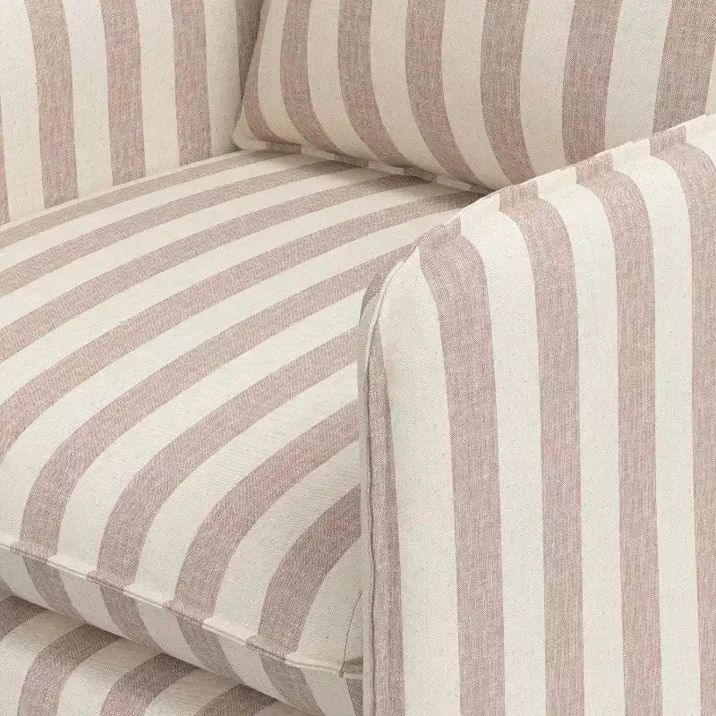 Sillón reclinable informal con costuras francesas