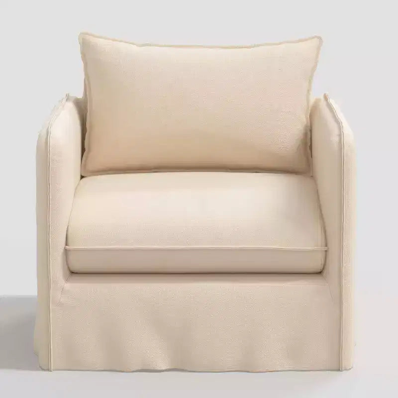 Sillón reclinable informal con costuras francesas