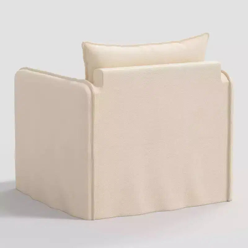 Sillón reclinable informal con costuras francesas