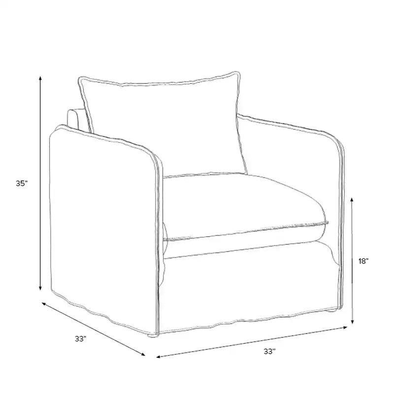 Sillón reclinable informal con costuras francesas
