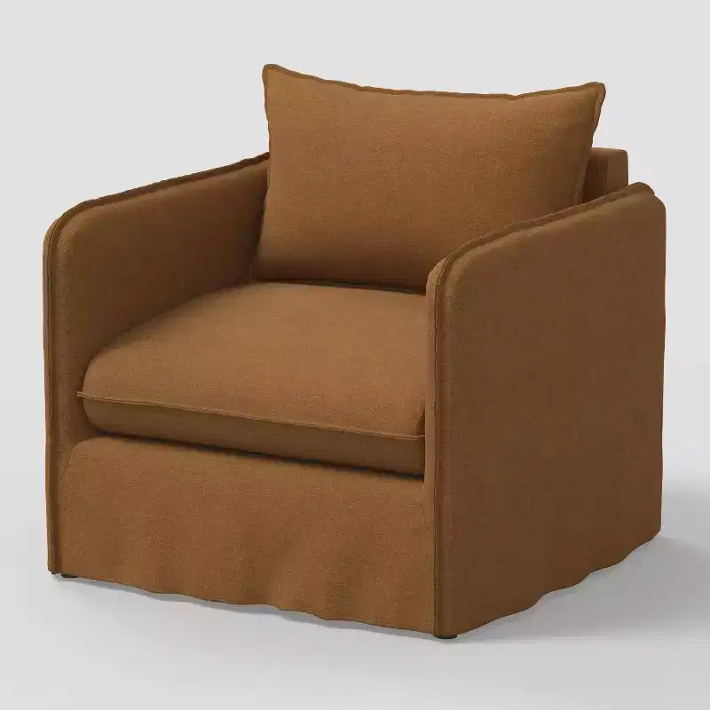 Sillón reclinable informal con costuras francesas