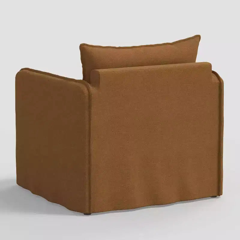 Sillón reclinable informal con costuras francesas