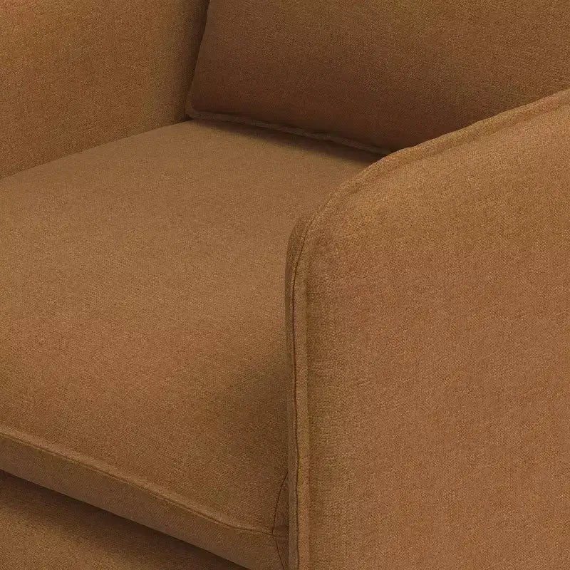 Sillón reclinable informal con costuras francesas