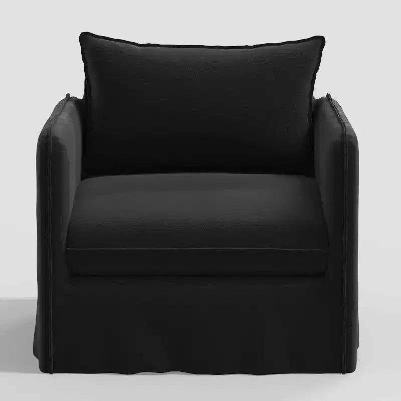 Sillón reclinable informal con costuras francesas