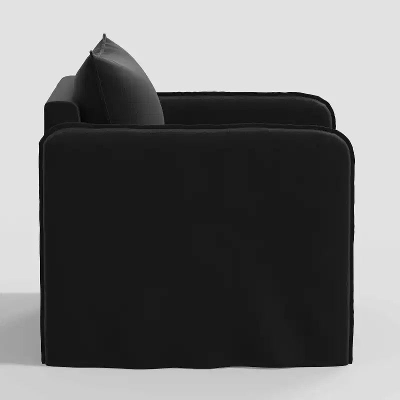 Sillón reclinable informal con costuras francesas