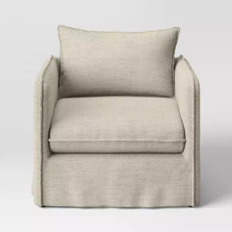 Sillón reclinable informal con costuras francesas