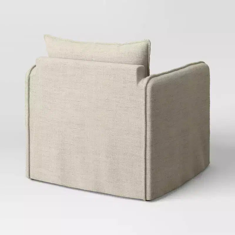 Sillón reclinable informal con costuras francesas