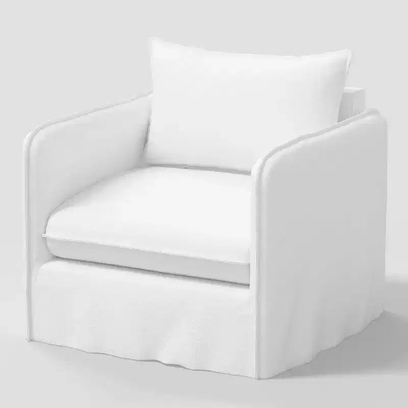 Lässiger Loungesessel mit französischen Nähten
